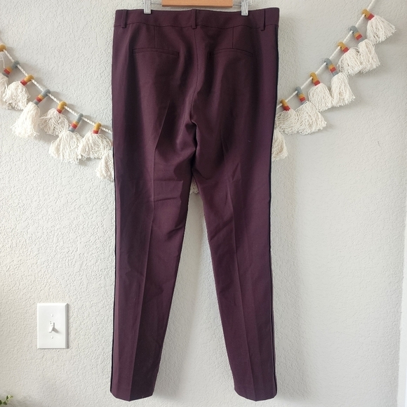 Vince Wool Burgundy Slim Trouser Pants Contemporary Business Casual Modest 8 - Picture 7 of 13